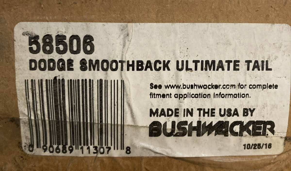 New Genuine Bushwacker 58506 Ultimate Smoothback Textured Tailgate Cap