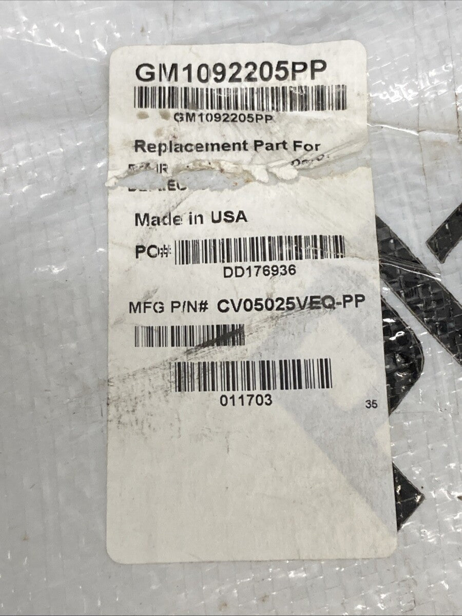 New Genuine Platinum Plus CV05025VEQ-PP Front Lower Valance Replaces GM1092205PP