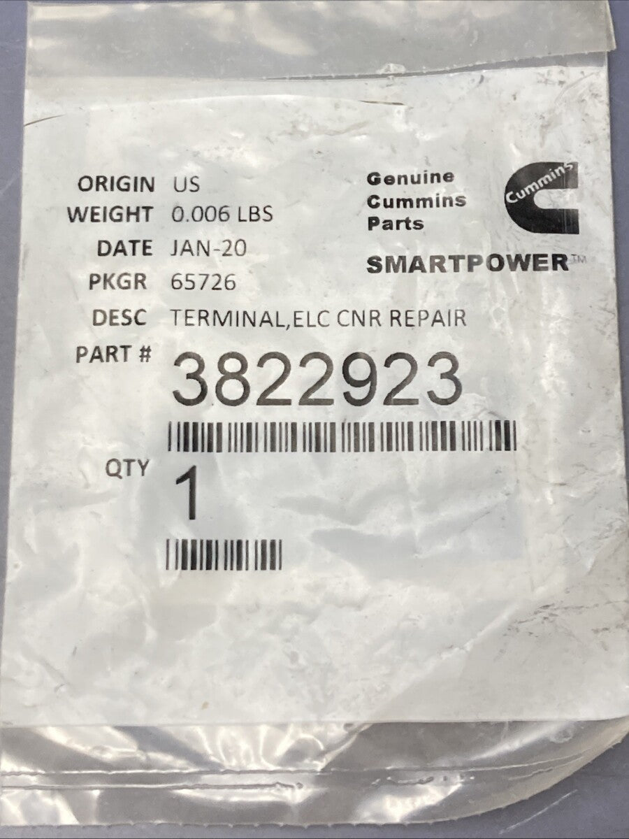 New Genuine CUMMINS 3822923 TERMINAL, ELC CNR REPAIR