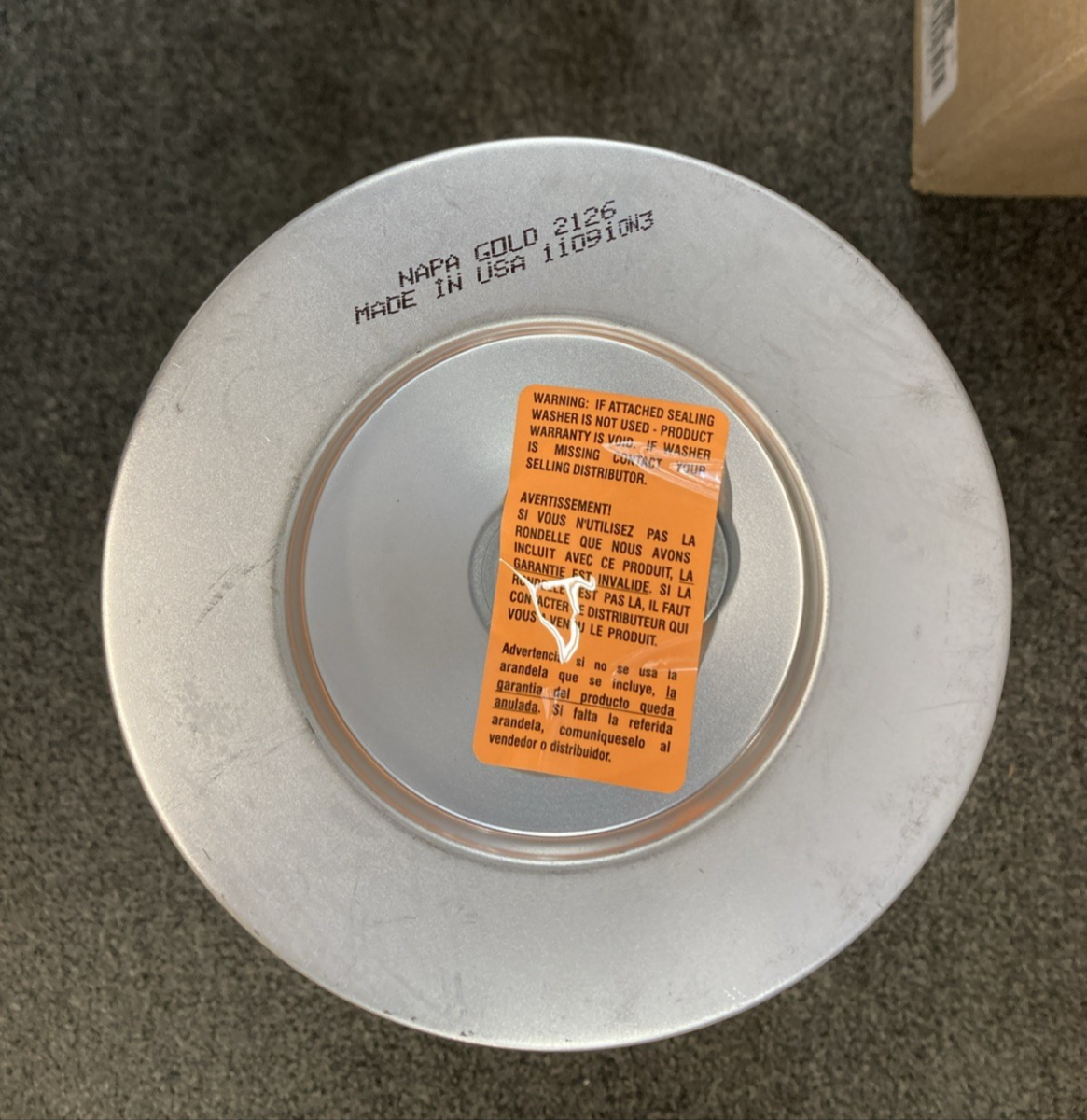 New Genuine Napa Gold 2126 Air Filter