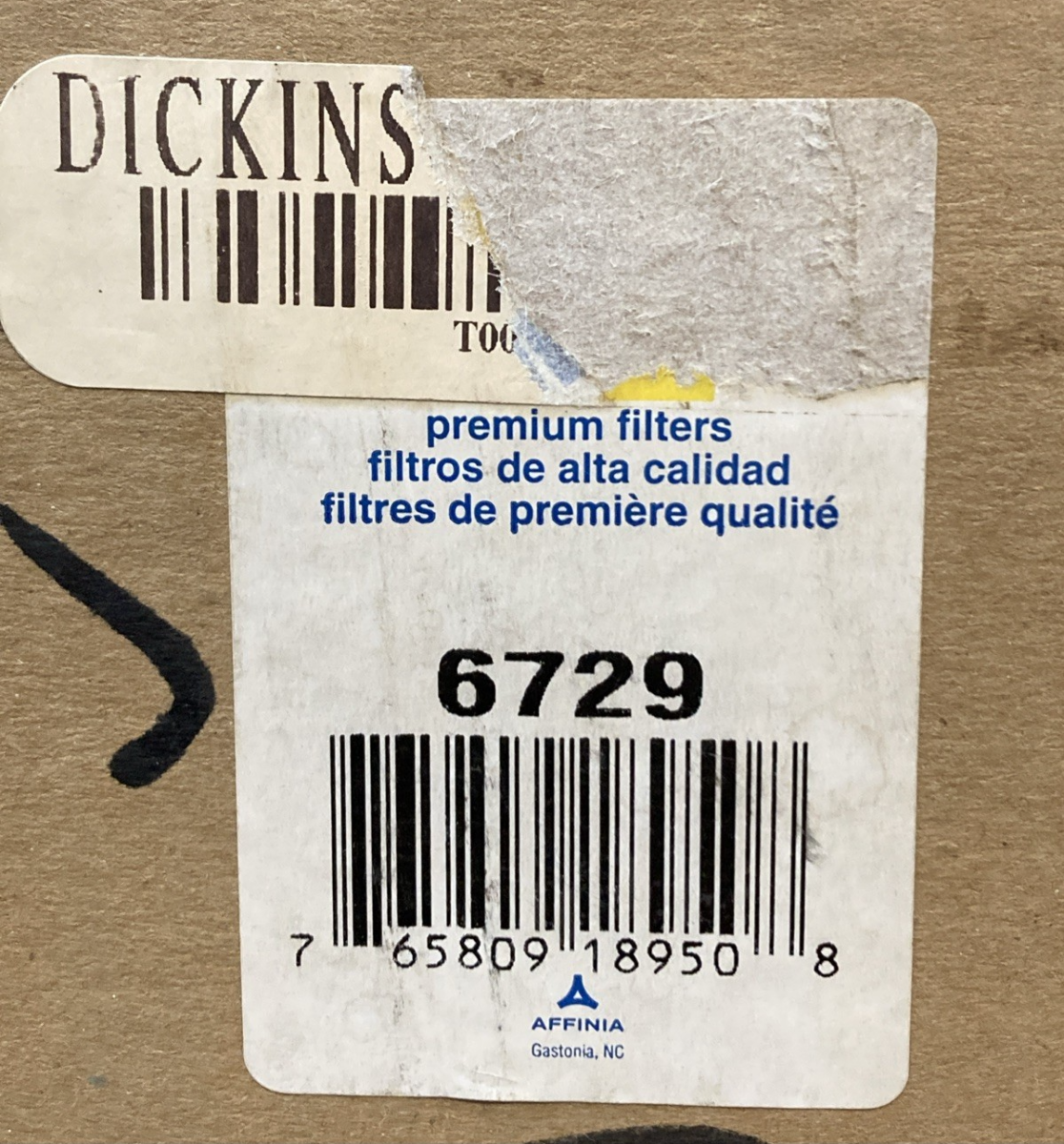New Genuine Napa Gold 6729 Air Filter