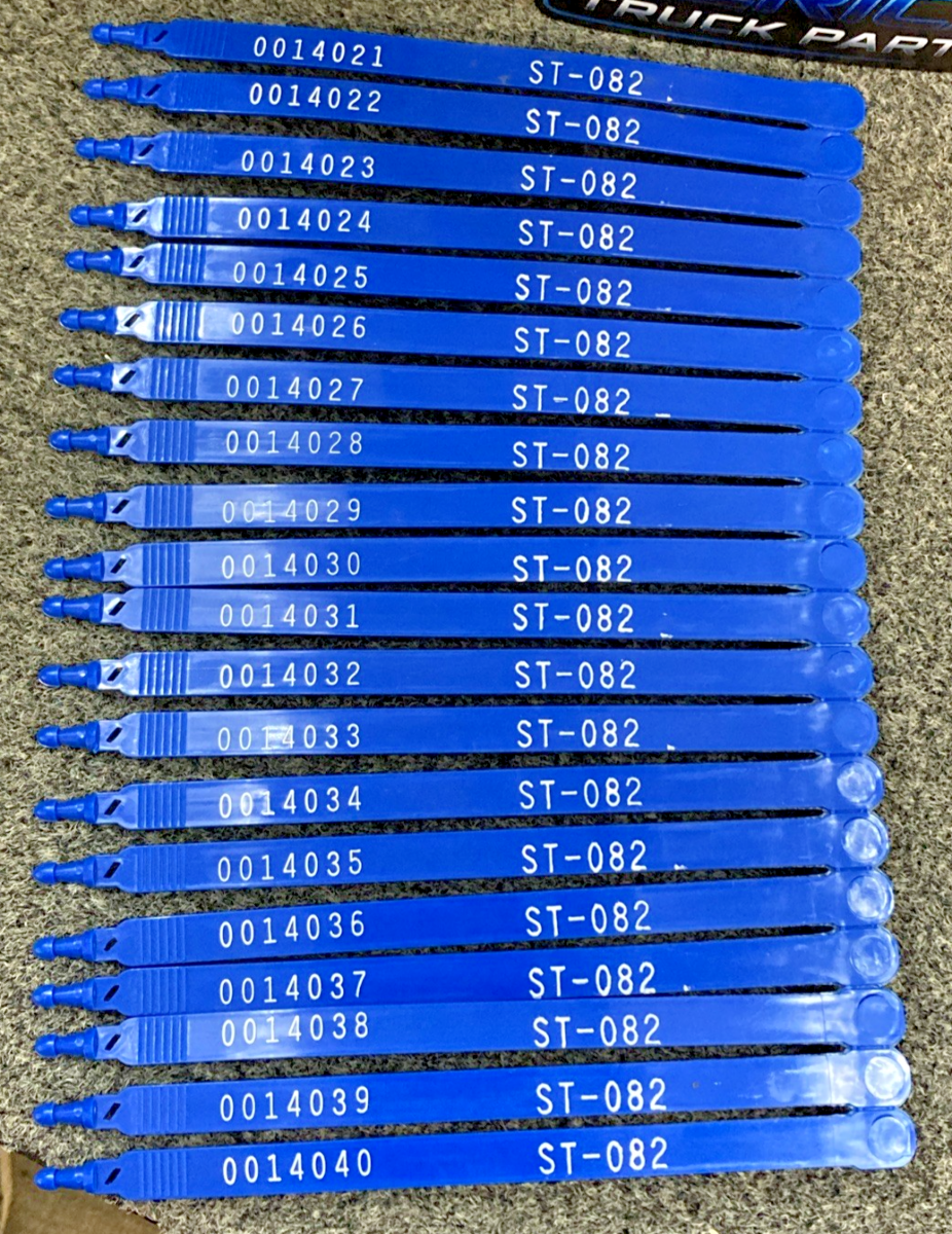 New Replaces Tyden Brooks 30031B00-03 Blue Plastic 7" Truck Seal 1000 Count Box