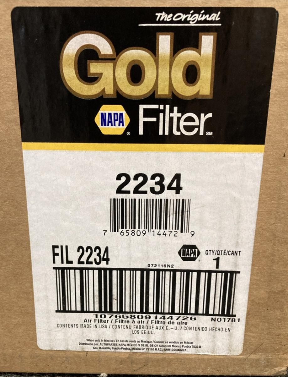 New Genuine Napa Gold 2234 Air Filter