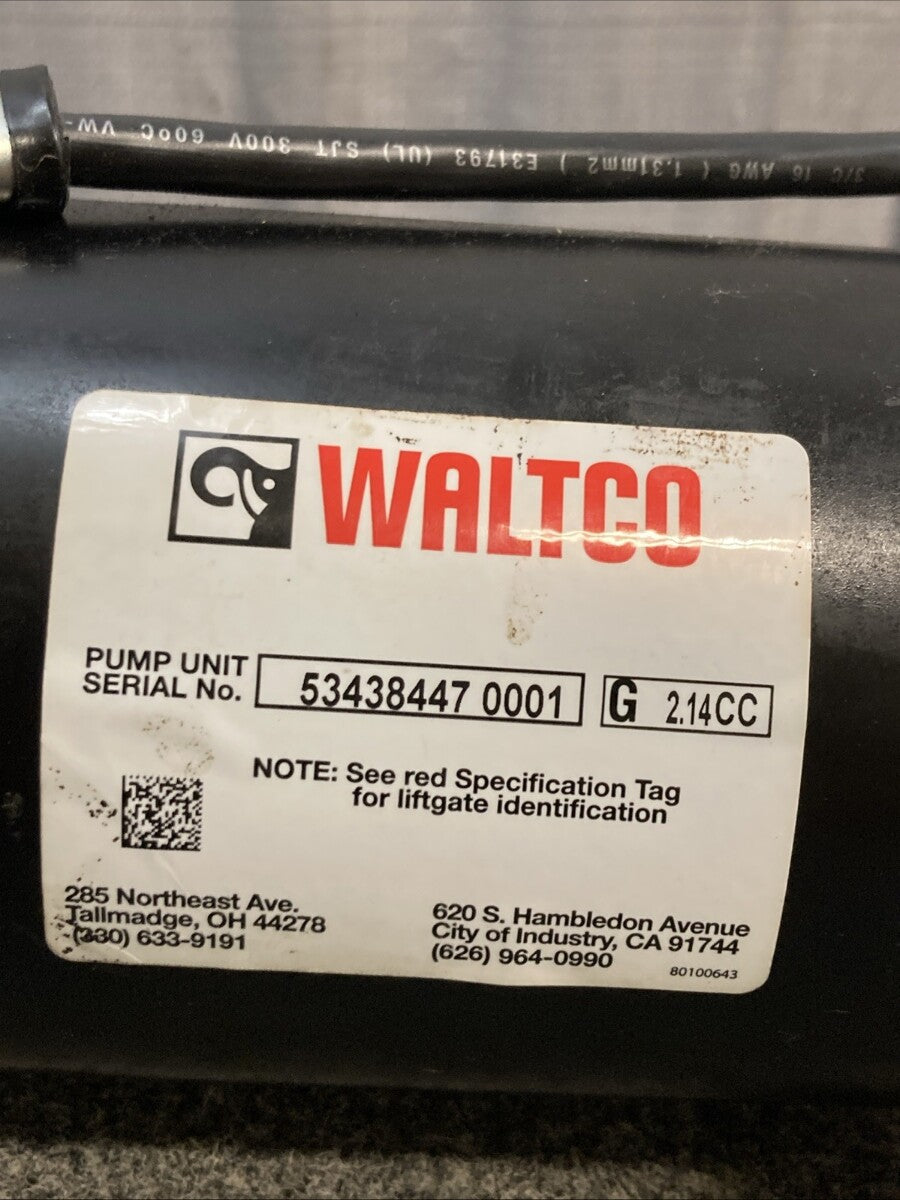 New Genuine Waltco 70400785 Hydraulic Pump, 2200 PSI