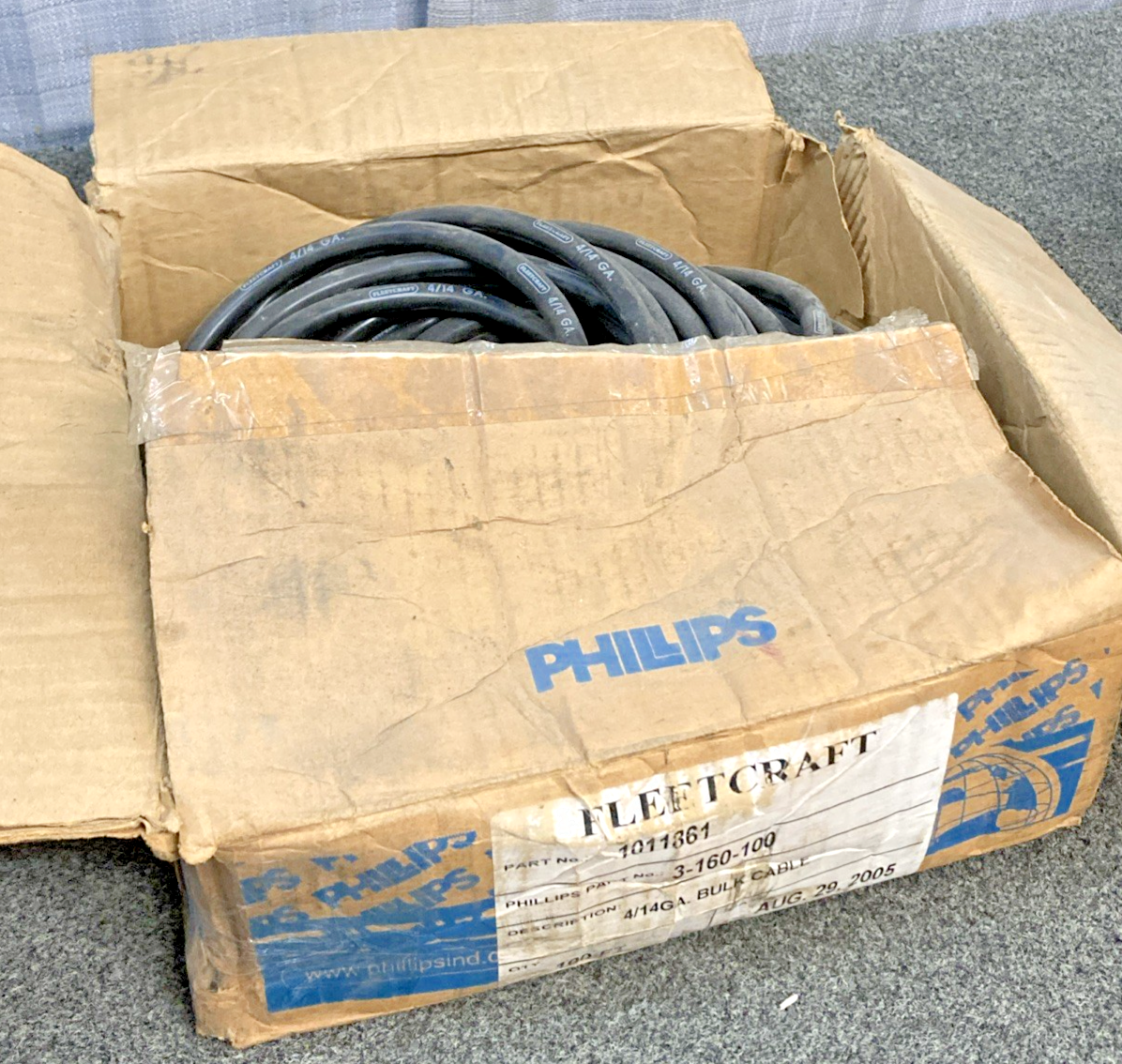 New Genuine Fleet Craft 1011861 Bulk Cable 4/14 GA 100ft